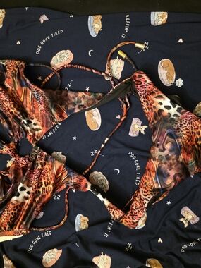 Women’s Orange Leopard Print One-Piece Swimsuit with Tie Straps